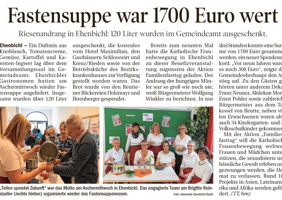 FASTENSUPPE 2017